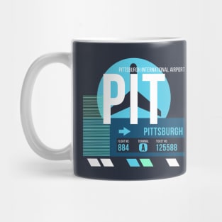 Pittsburgh (PIT) Airport // Sunset Baggage Tag Mug